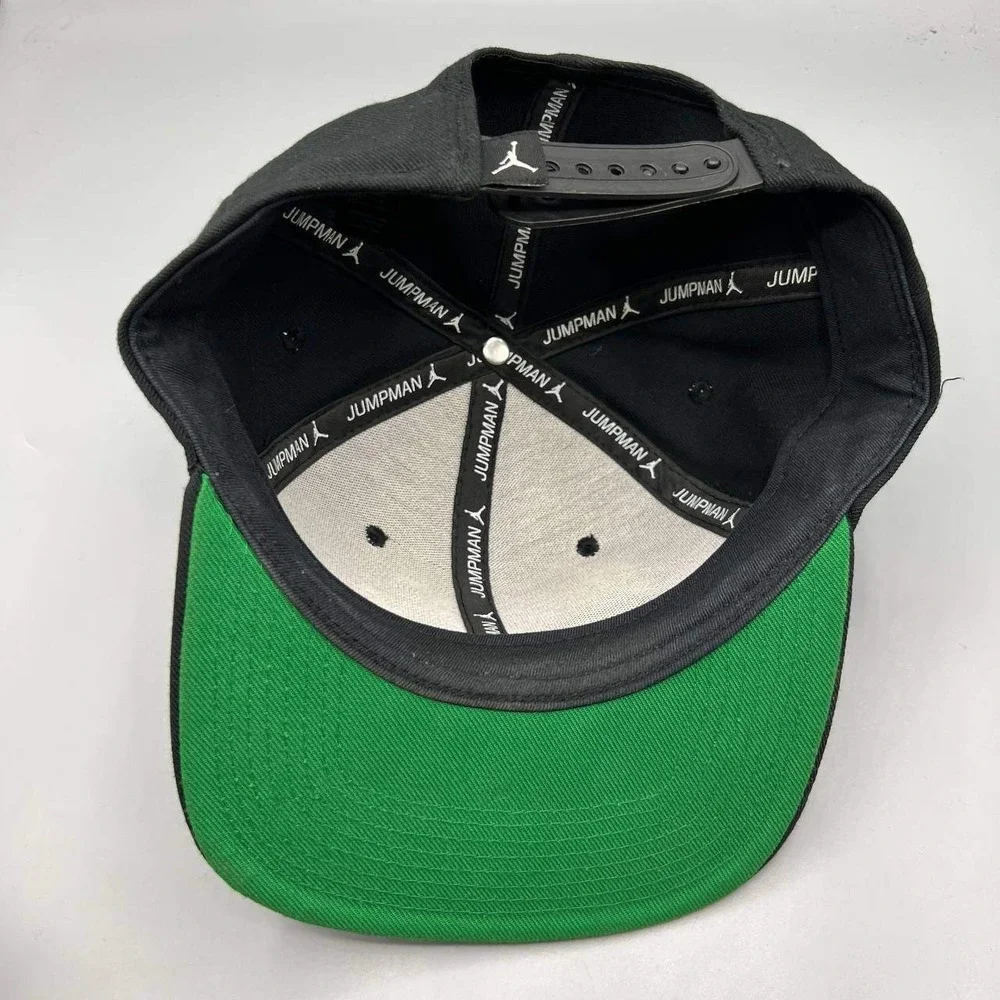 Air Jordan Hat Men Black Green Hare Embroidered Logo Jumpman Snap‎ Back Cap